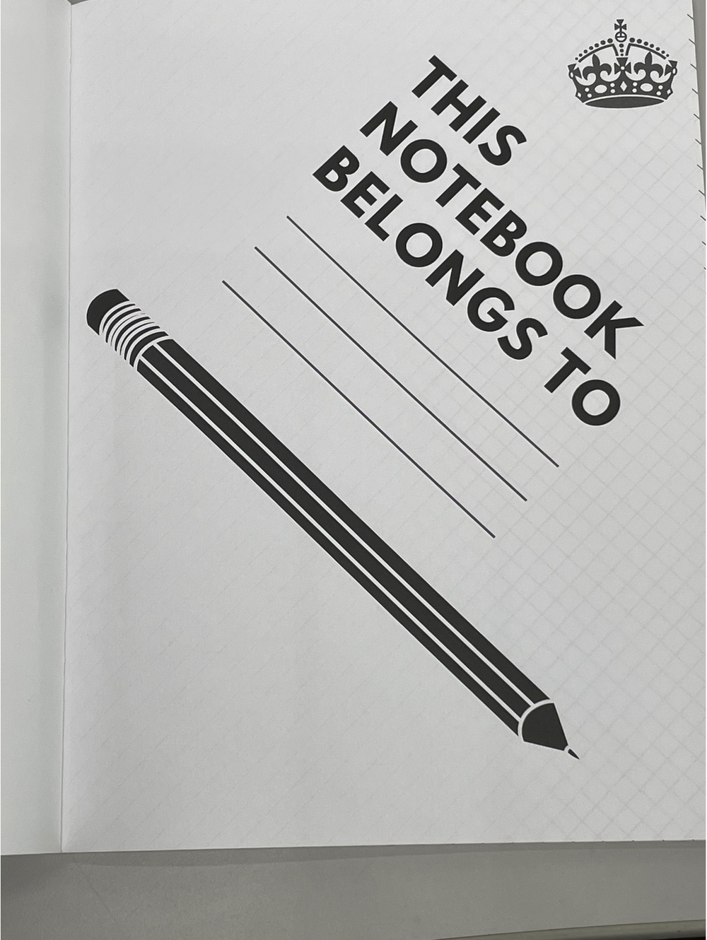 Slanted Ruled Notebook Left Handed - Picture 3 of 4